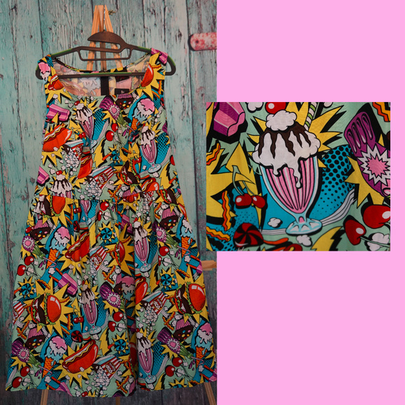 Folter Dresses & Skirts - Junk food pop art dress *NWT*